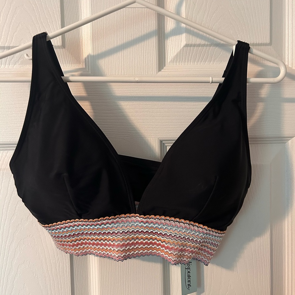 Black Bikini with Multicolor Band